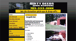 Desktop Screenshot of dirtydeedsjunkremoval.com